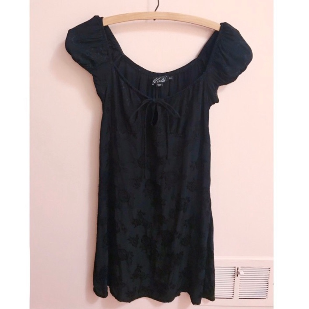 Motel Gaval Princess Polly Black Mini Dress XXS